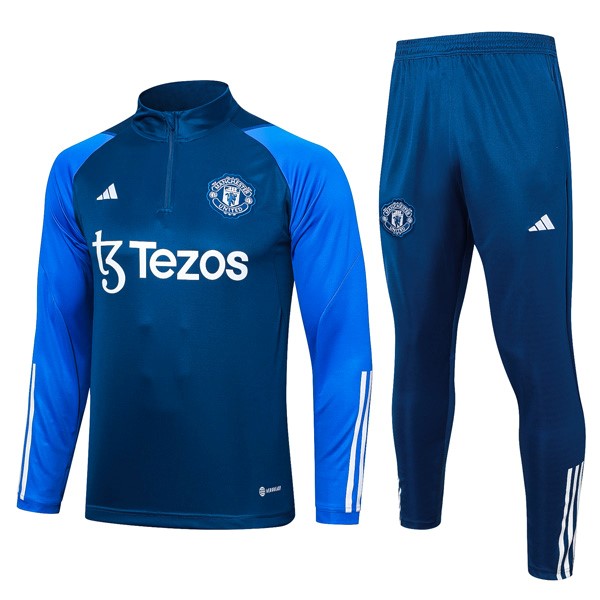 Sudadera De Training Manchester United 2024 Azul